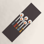 Festive Retro Candles Yoga Mat Gallery Image 1