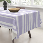 Classic Stripes XXVIII - Lilac Purple Tablecloth Gallery Image 3