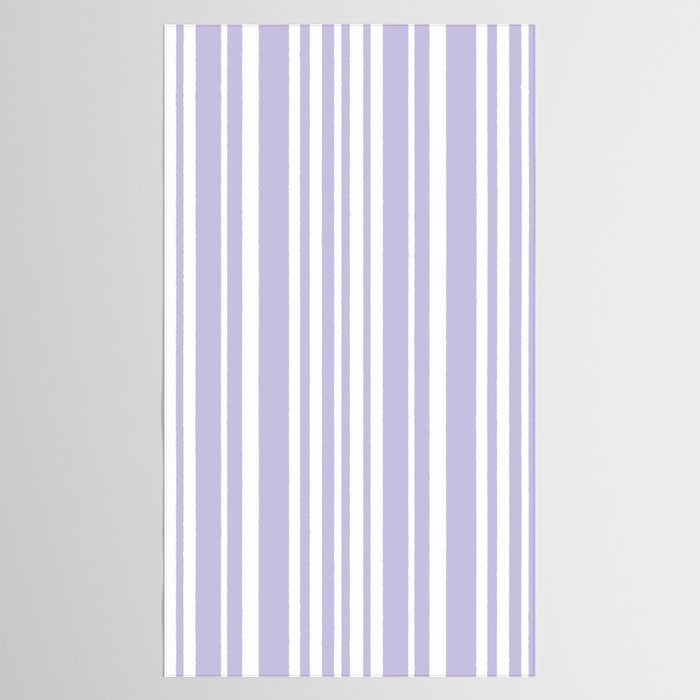 Classic Stripes XXVIII - Lilac Purple Tablecloth Gallery Image 2