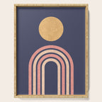 Mid century modern - indigo Serving Tray Gallery Image 1