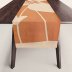 Abstract Minimal Flowers 4 Table Runner Gallery Image 1