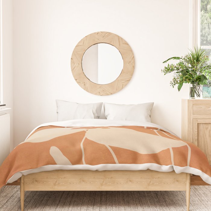 Abstract Minimal Flowers 4 Duvet Cover Gallery Image 3