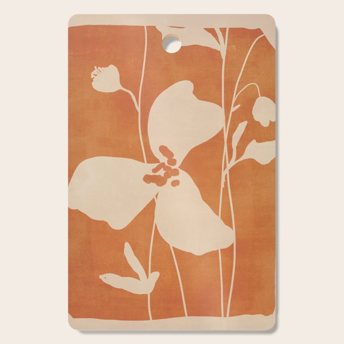 Abstract Minimal Flowers 4 Cutting Board Gallery Image 1