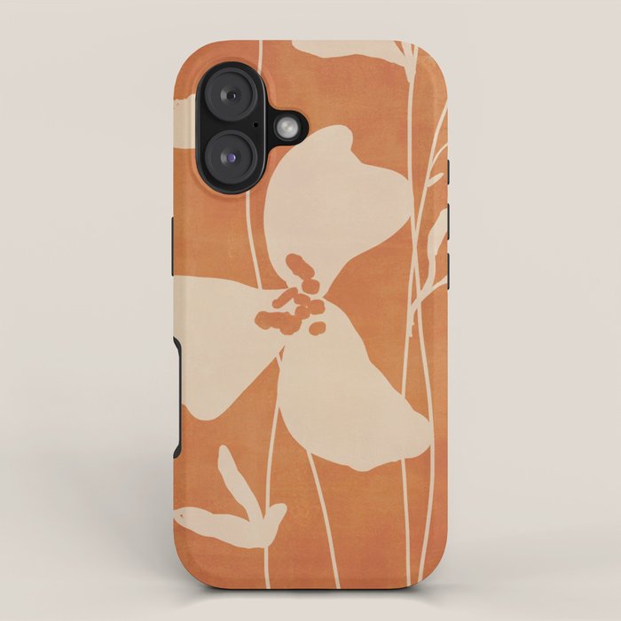 Abstract Minimal Flowers 4 iPhone Case Gallery Image 1