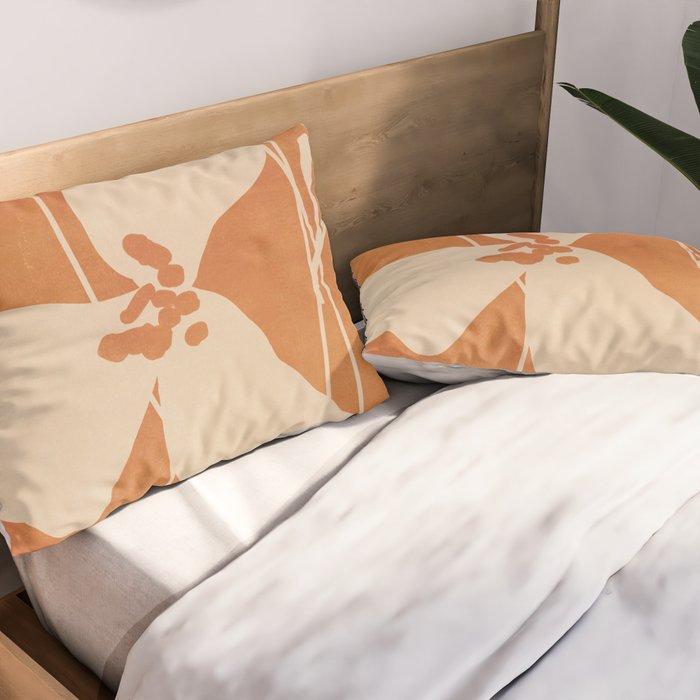 Abstract Minimal Flowers 4 Pillow Sham Gallery Image 2