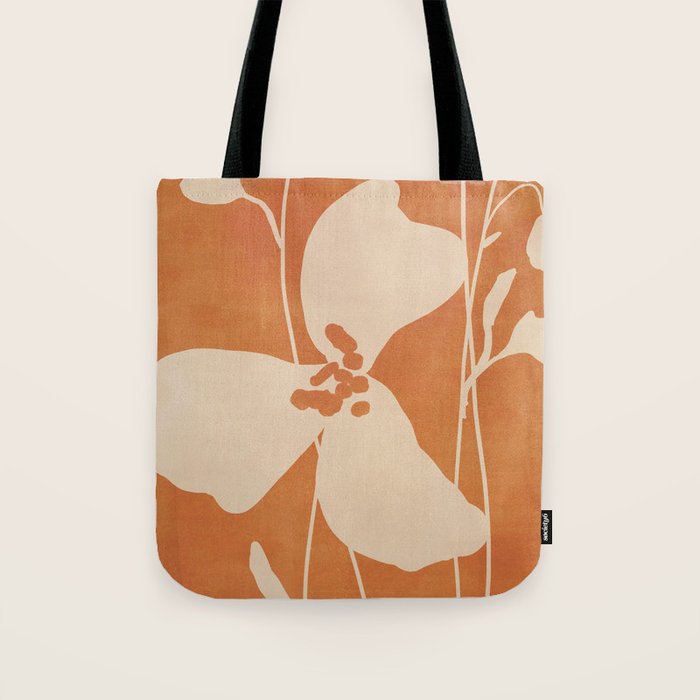 Abstract Minimal Flowers 4 Tote Bag Gallery Image 1