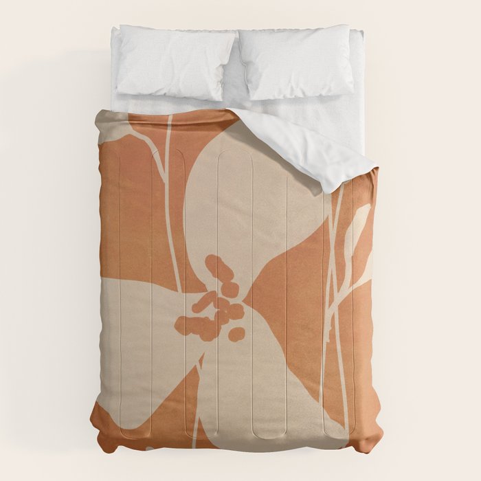 Abstract Minimal Flowers 4 Comforter Gallery Image 1