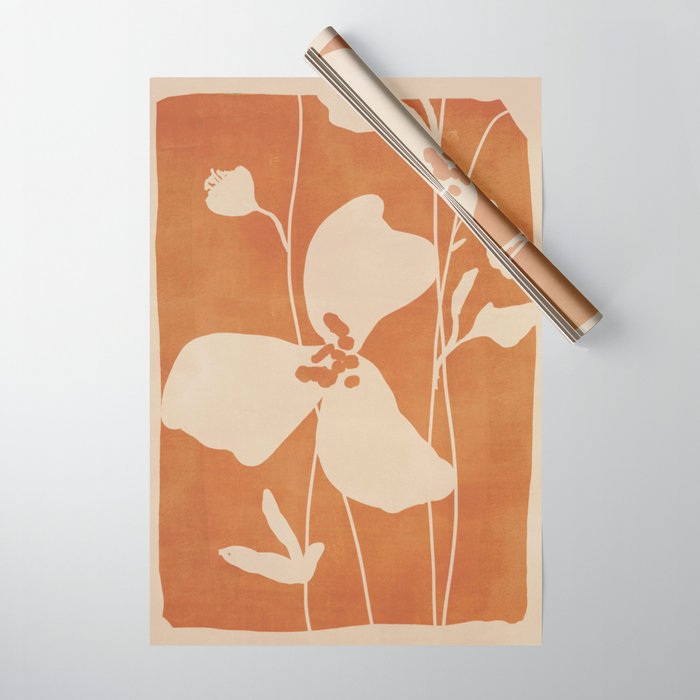Abstract Minimal Flowers 4 Wrapping Paper Gallery Image 1