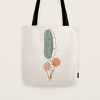 Cat and Plant 35 Tote Bag Gallery Image 1