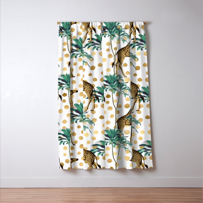 Giraffe Safari Window Curtain Gallery Image 3
