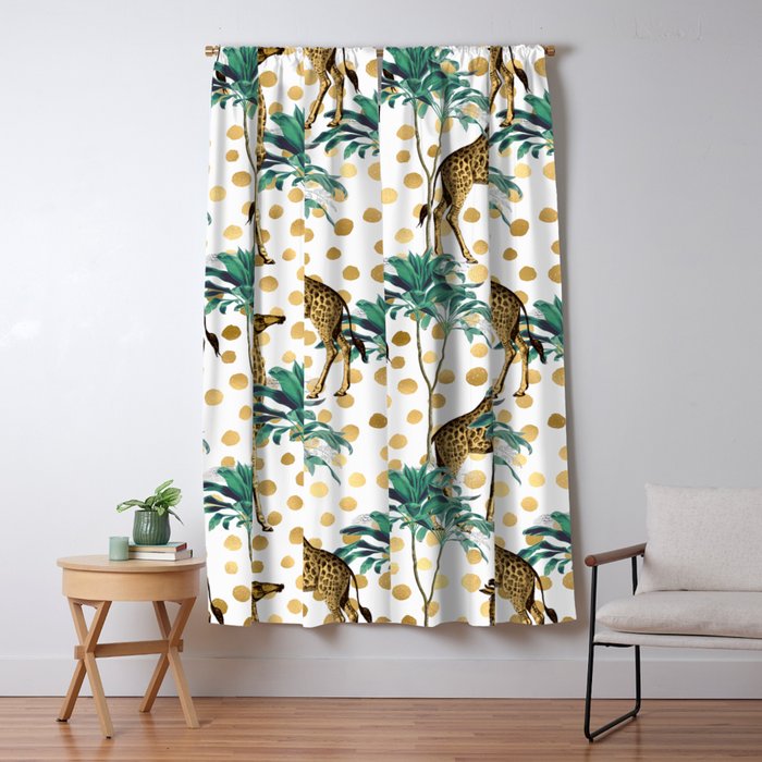 Giraffe Safari Window Curtain Gallery Image 5