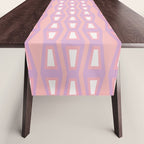 Pink Asymetrical Geometric Table Runner Gallery Image 1