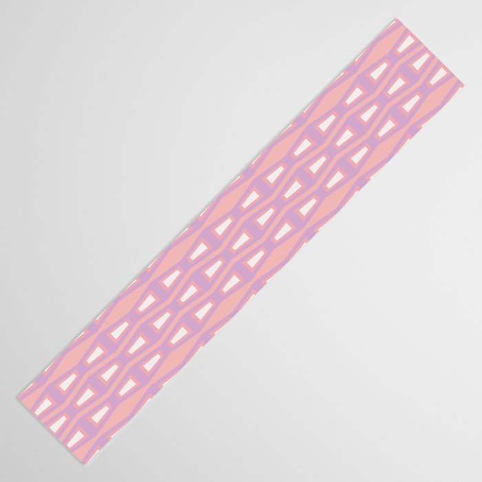 Pink Asymetrical Geometric Table Runner Gallery Image 3