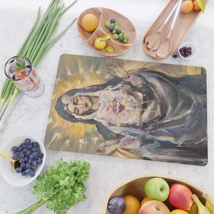 Cor Mariae Immaculatum VI Cutting Board Gallery Image 2
