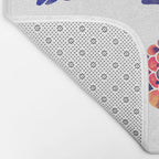 Indonesian Fish Duo - Navy & Coral Palette Bath Mat Gallery Image 2