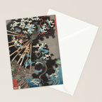 Japanese Dragon Woodblock Art Utagawa Yoshikazu Stationery Card Gallery Image 2