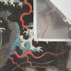 Japanese Dragon Woodblock Art Utagawa Yoshikazu Wall Tapestry Gallery Image 3