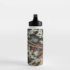 Japanese Dragon Woodblock Art Utagawa Yoshikazu Water Bottle Gallery Image 3