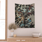 Japanese Dragon Woodblock Art Utagawa Yoshikazu Wall Tapestry Gallery Image 2