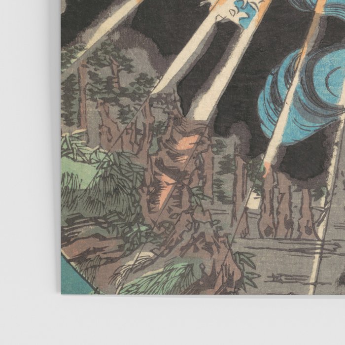 Japanese Dragon Woodblock Art Utagawa Yoshikazu Poster Gallery Image 3