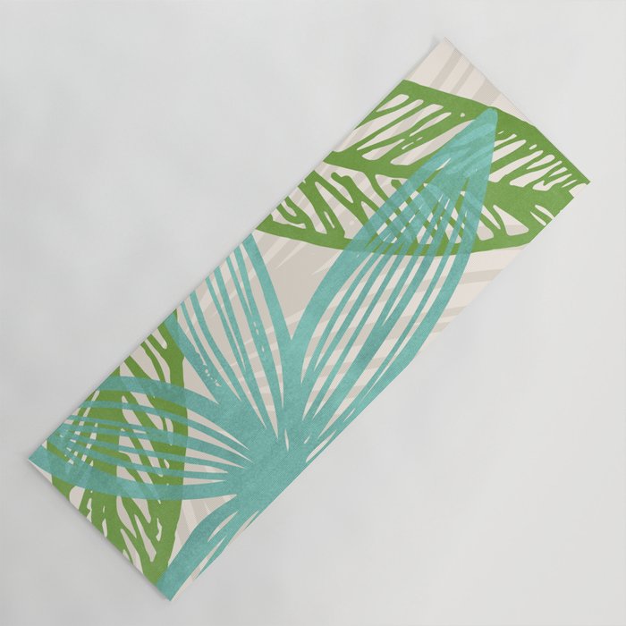 Abstract Coastal Flora Yoga Mat Gallery Image 1