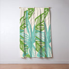 Abstract Coastal Flora Window Curtain Gallery Image 3