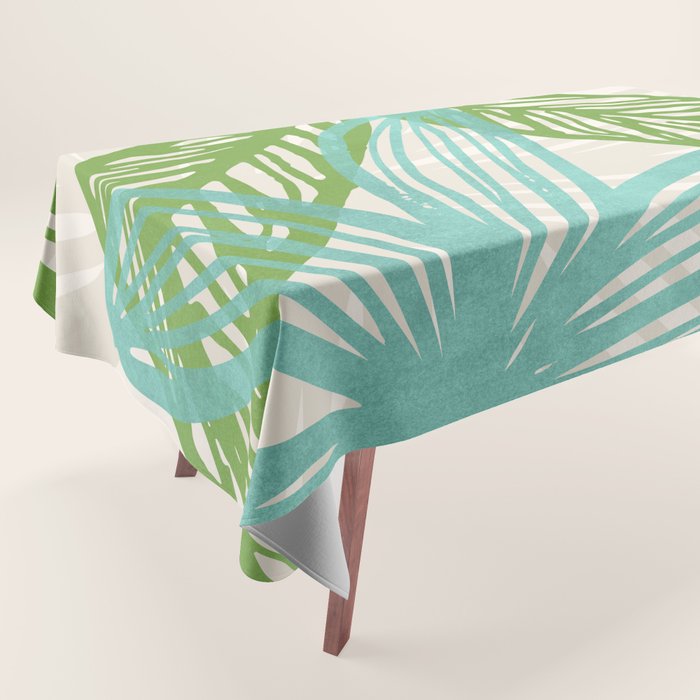Abstract Coastal Flora Tablecloth Gallery Image 1