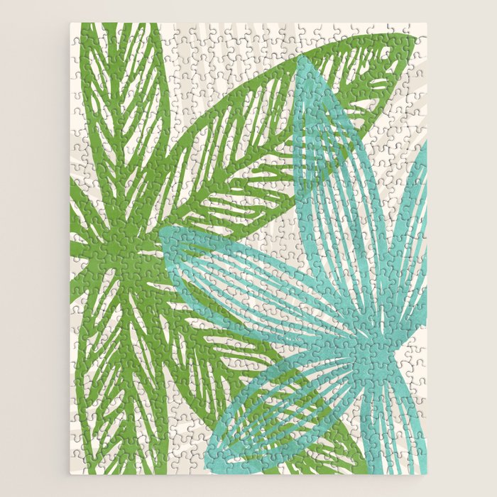 Abstract Coastal Flora Jigsaw Puzzle Gallery Image 1