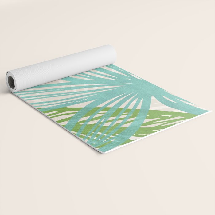 Abstract Coastal Flora Yoga Mat Gallery Image 2