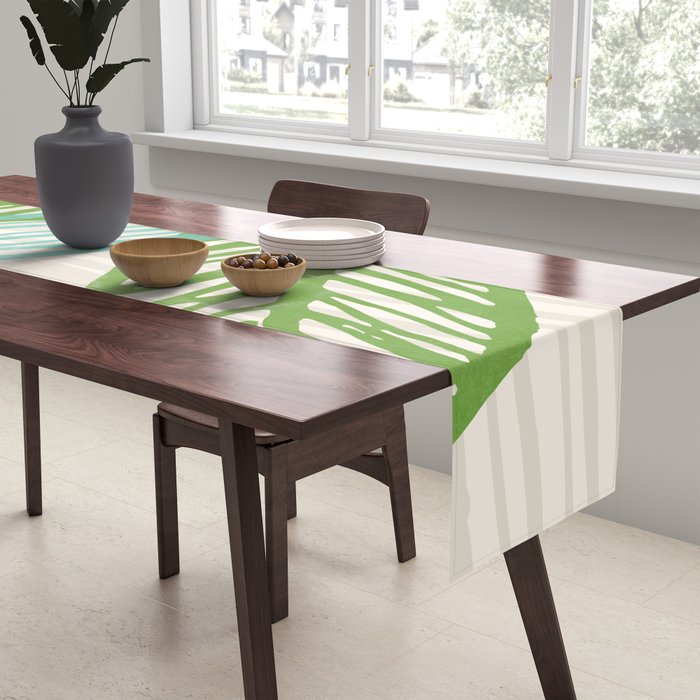 Abstract Coastal Flora Table Runner Gallery Image 2