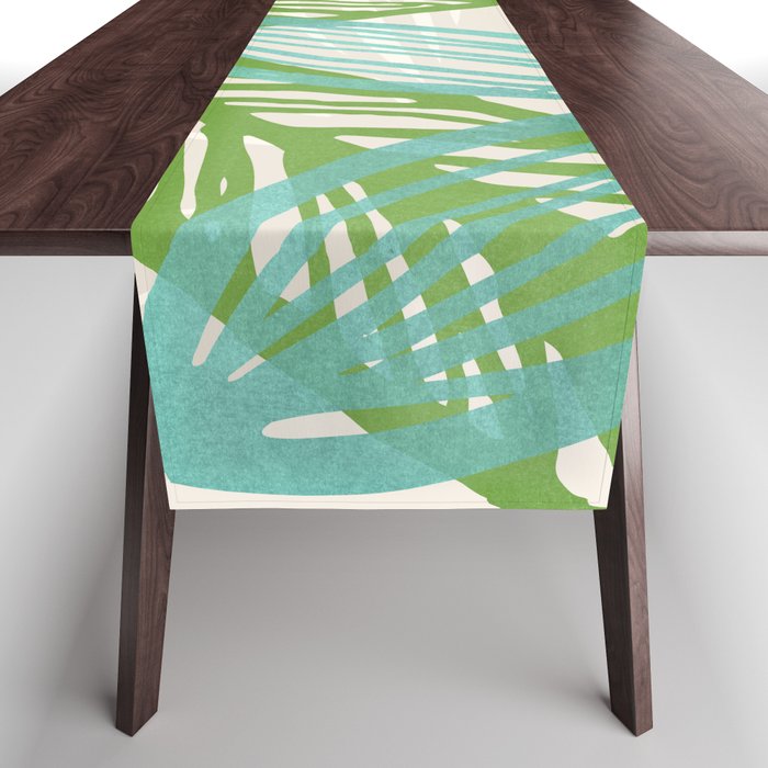 Abstract Coastal Flora Table Runner Gallery Image 1