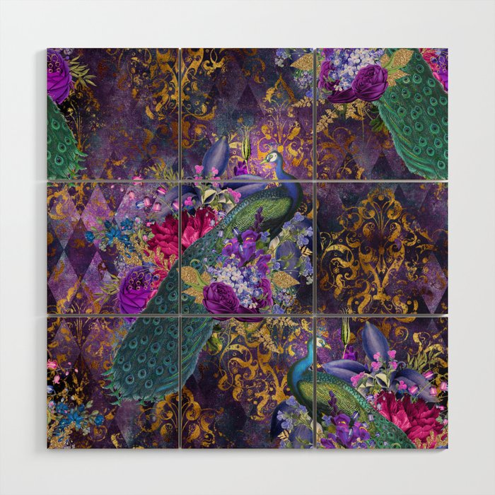 Feather Peacock 29 Wood Wall Art Gallery Image 1