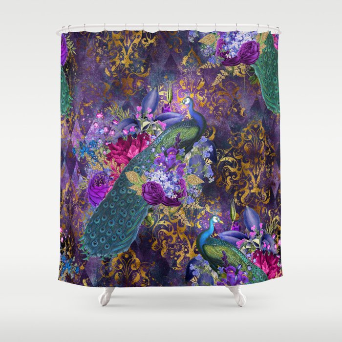 Feather Peacock 29 Shower Curtain Gallery Image 1