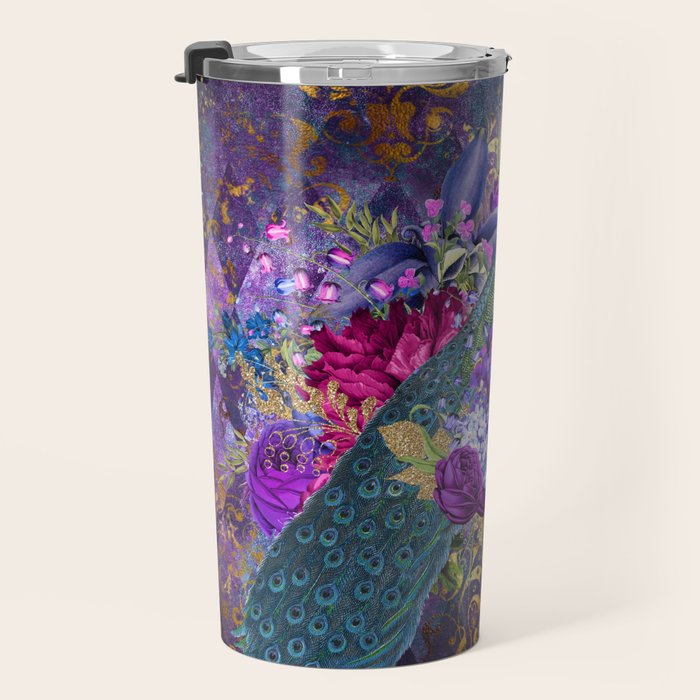 Feather Peacock 29 Travel Mug Gallery Image 3