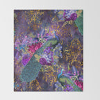 Feather Peacock 29 Throw Blanket Gallery Image 2