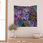 Feather Peacock 29 Wall Tapestry Gallery Image 2