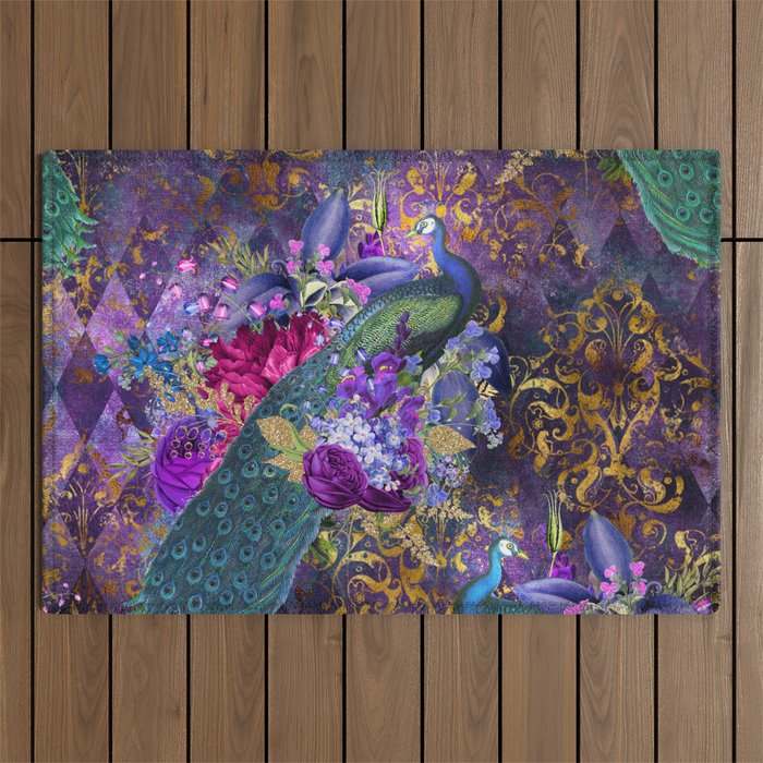 Feather Peacock 29 Outdoor Rug Gallery Image 1