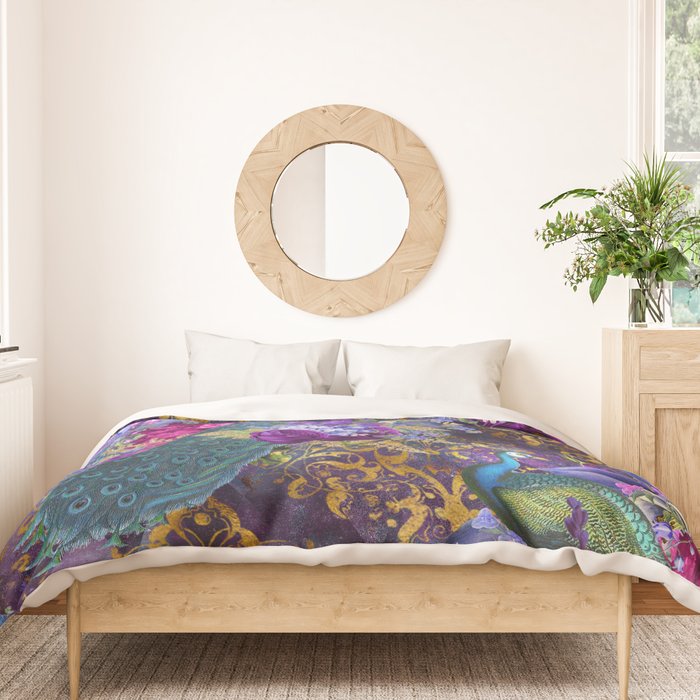 Feather Peacock 29 Duvet Cover Gallery Image 3