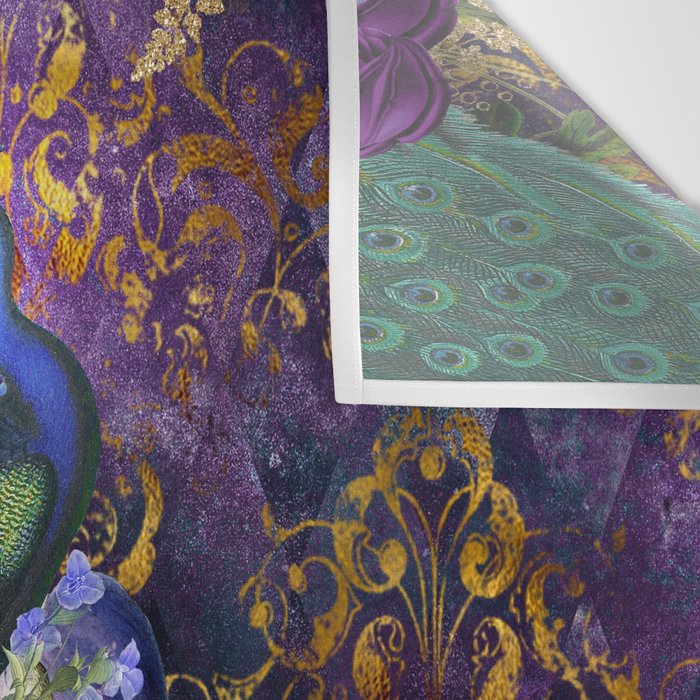 Feather Peacock 29 Wall Tapestry Gallery Image 3