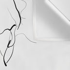 Woman-line art Wall Tapestry Gallery Image 3