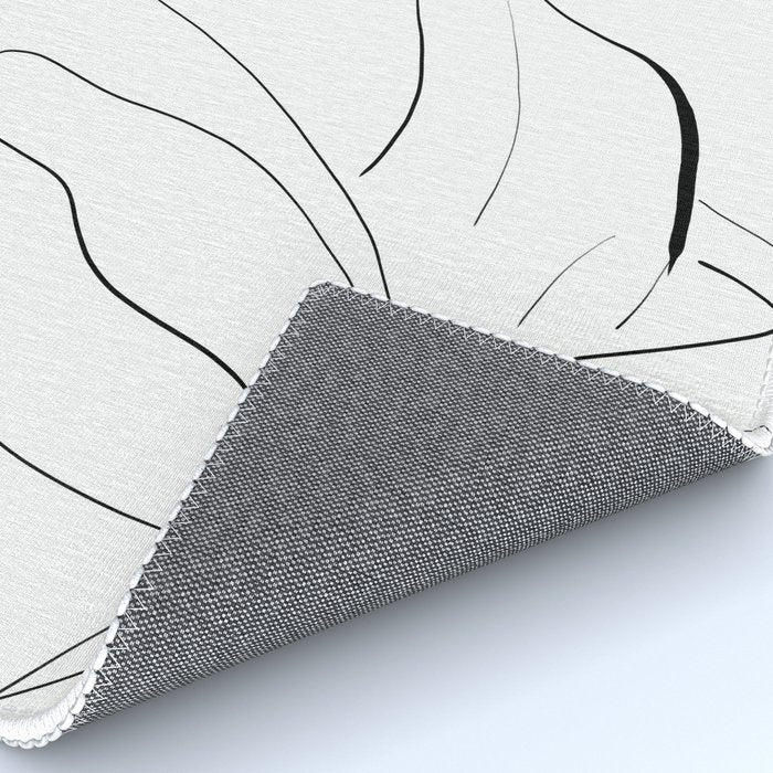 Woman-line art Rug Gallery Image 4