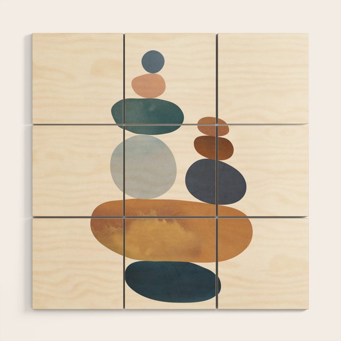 Balancing Stones 31 Wood Wall Art Gallery Image 1