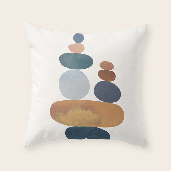 Balancing Stones 31 Throw Pillow Gallery Image 6