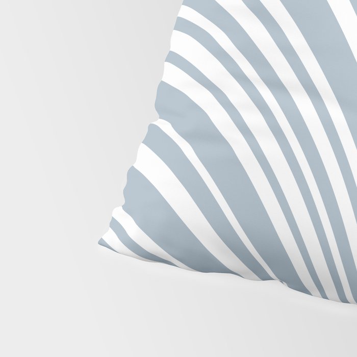 Wavy Stripes XXXVI - Natural Blue  Pillow Sham Gallery Image 4
