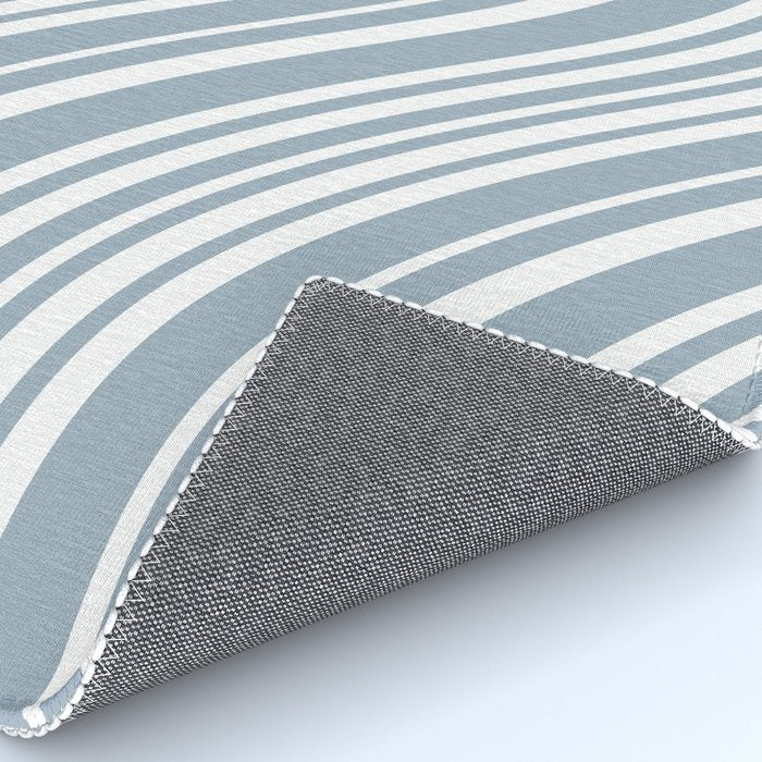 Wavy Stripes XXXVI - Natural Blue  Rug Gallery Image 4
