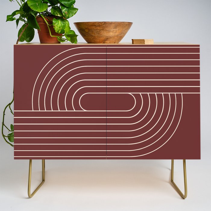 Oval Lines Abstract X Credenza Gallery Image 1
