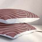 Oval Lines Abstract X Pillow Sham Gallery Image 3