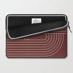 Oval Lines Abstract X Laptop Sleeve Gallery Image 2
