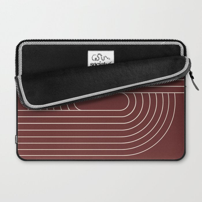 Oval Lines Abstract X Laptop Sleeve Gallery Image 2