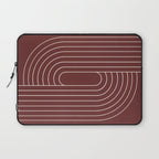 Oval Lines Abstract X Laptop Sleeve Gallery Image 1